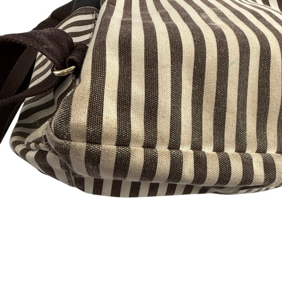 Henri Bendel canvas striped centennial backpack - Picture 3 of 9